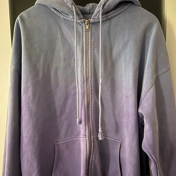 Blue ombré brandy Melville John galt Christy zip up - Picture 1 of 3